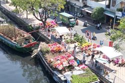 TP HCM khai mạc chợ hoa xuân 'Trên bến dưới thuyền'