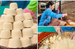 Người dân Bản Xèo gìn giữ hương vị Tết qua từng chiếc bánh khảo