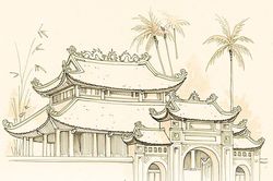 Ngày xuân mang chiếu trải nơi sân đình…