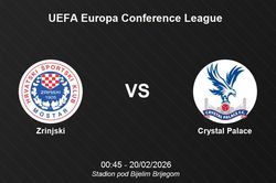 Nhận định Zrinjski vs Crystal Palace - UEFA Europa Conference League: Thử thách sân khách
