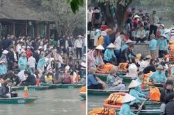 Quá tải, Khu du lịch Tràng An tạm dừng đón khách