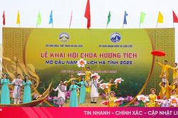 Sôi nổi lễ khai hội chùa Hương Tích tại Hà Tĩnh
