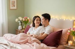 Đánh thức 'ngọn lửa yêu' nơi phòng ngủ khi xuân về