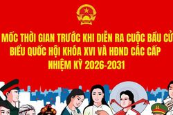 Các mốc thời gian trước cuộc bầu cử đại biểu Quốc hội khóa XVI và HĐND các cấp