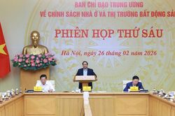 Thủ tướng chủ trì Phiên họp thứ 6 của Ban Chỉ đạo Trung ương về chính sách nhà ở và thị trường bất động sản