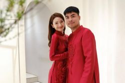Cầu thủ Đức Huy tổ chức lễ ăn hỏi với MC Huyền Trang