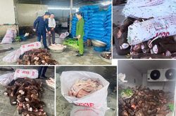 Chặn đứng gần 6 tấn thực phẩm bẩn sắp tuồn ra các quán nhậu