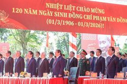 Thủ tướng Phạm Minh Chính dự Lễ kỷ niệm 120 năm Ngày sinh Thủ tướng Phạm Văn Đồng