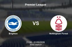Nhận định Brighton vs Nottingham Forest - Premier League: Quyết đấu tại Amex