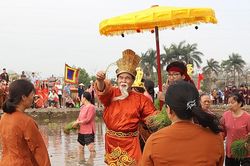 Phú Thọ: Độc đáo Lễ hội 'Vua Hùng dạy dân cấy lúa' tại phường Việt Trì