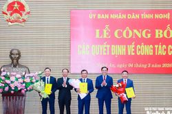 Nghệ An bổ nhiệm lãnh đạo Ban Quản lý Khu kinh tế Đông Nam và 2 ban quản lý dự án
