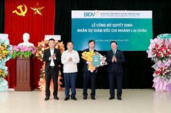 Lễ công bố quyết định Giám đốc BIDV Chi nhánh Lai Châu