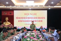 Đẩy nhanh tiến độ, sớm hoàn thành xây dựng trụ sở Công an cấp xã