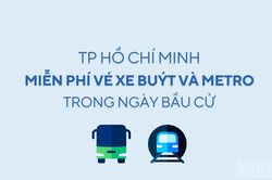 [Infographic] Thành phố Hồ Chí Minh miễn phí vé xe buýt và metro trong ngày bầu cử