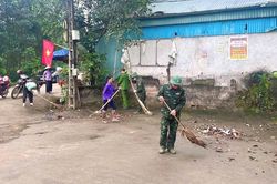 Sức mạnh của sự đồng thuận: Người dân Phú Thọ nô nức chung tay trang hoàng khu bỏ phiếu