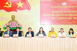 Các ứng cử viên đại biểu HĐND tỉnh tiếp xúc cử tri tại phường Nông Trang