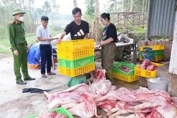 Bắc Ninh phát hiện gần 800kg thịt lợn thối chuẩn bị đưa lên bàn ăn