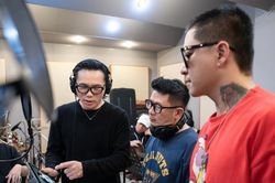 Các thành viên Quả Dưa Hấu tích cực tập luyện cho concert 'Bản ghi nhớ'