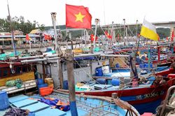 Giá xăng dầu tăng cao, nhiều tàu thuyền ở Nghệ An nằm bờ