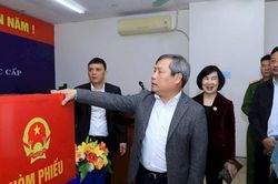 Chủ tịch Hà Nội kiểm tra công tác bầu cử tại 3 phường