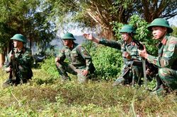 Lực lượng vũ trang tỉnh Gia Lai sẵn sàng chiến đấu bảo vệ an toàn cuộc bầu cử