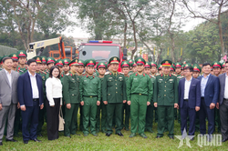 Phấn đấu 100% đại đội huấn luyện chiến sĩ mới đạt huấn luyện giỏi