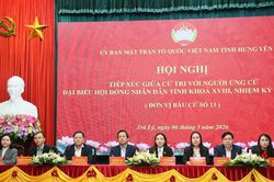 Hưng Yên: Hội nghị tiếp xúc cử tri – cầu nối để ứng cử viên cam kết hành động