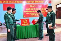 Các đơn vị Biên phòng trên tuyến biên giới Đắk Lắk trước ngày bầu cử sớm