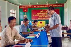 Xã Ngô Mây vận hành thử nghiệm công tác bầu cử đại biểu Quốc hội khóa XVI và đại biểu HĐND các cấp nhiệm kỳ 2026-2031