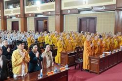 Học viện Phật giáo Việt Nam cầu nguyện quốc thái dân an, chào mừng bầu cử đại biểu Quốc hội, HĐND