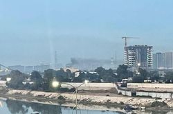 Bãi đỗ trực thăng trong khuôn viên Đại sứ quán Mỹ ở Iraq bị tên lửa nhắm trúng