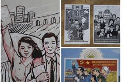 Những người 'vẽ' không khí ngày hội non sông