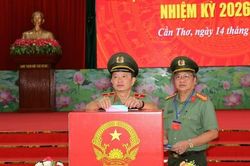 Công an TP.Cần Thơ bầu cử sớm để chủ động bảo đảm ANTT trong ngày hội toàn dân