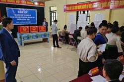 Điện Biên: Trên 99% cử tri hoàn thành bỏ phiếu