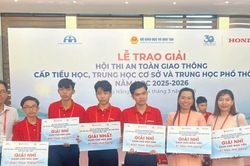 Giáo viên, học sinh TP Cần Thơ đoạt giải cao tại Hội thi An toàn giao thông
