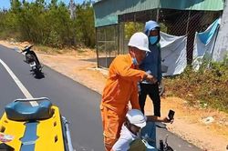 Phát hiện người gặp nạn bên Quốc lộ 1A, nhân viên điện lực Lâm Đồng dừng xe đưa đi cấp cứu
