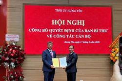 Công bố quyết định của Ban Bí thư Trung ương Đảng điều động, chỉ định Phó Bí thư Tỉnh ủy Hưng Yên nhiệm kỳ 2025-2030