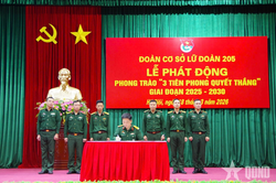 Đoàn cơ sở Lữ đoàn 205 phát động Phong trào '3 Tiên phong quyết thắng'