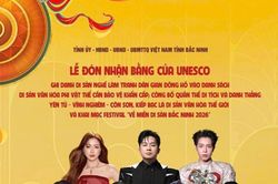 Dàn sao hot 'đổ bộ' chương trình nghệ thuật vinh danh di sản Bắc Ninh