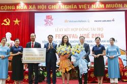 Vietnam Airlines và Pacific Airlines là 'Nhà vận chuyển chính thức' của Festival Huế 2026