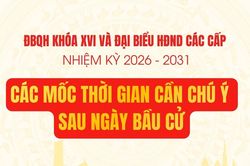 Các mốc thời gian cần chú ý sau ngày bầu cử