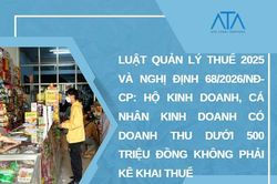 Hộ kinh doanh, cá nhân kinh doanh có doanh thu dưới 500 triệu đồng không phải kê khai thuế