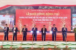 Điện Biên khởi công xây dựng 5 trường nội trú liên cấp tại biên giới
