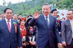 Tổng Bí thư Tô Lâm dự Lễ khởi công đồng loạt các trường nội trú liên cấp vùng biên giai đoạn 2