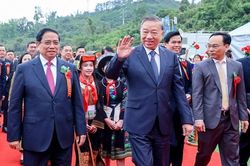 Tổng Bí thư và Thủ tướng dự Lễ khởi công, động thổ đồng loạt các trường nội trú liên cấp