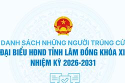 Danh sách 85 người trúng cử đại biểu HĐND tỉnh Lâm Đồng khóa XI, nhiệm kỳ 2026 – 2031