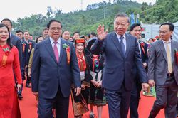 Tổng Bí thư, Thủ tướng dự lễ khởi công đồng loạt 121 trường nội trú ở biên giới
