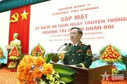 Trung tướng Lương Văn Kiểm: Ng&agrave;nh T&agrave;i ch&iacute;nh Qu&acirc;n khu 3 n&acirc;ng cao năng lực tham mưu chiến lược