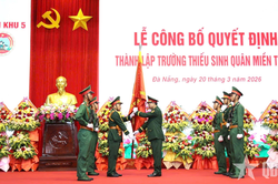 Quân khu 5 công bố Quyết định thành lập Trường Thiếu sinh quân miền Trung