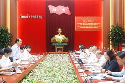 Đoàn kiểm tra, giám sát của Bộ Chính trị làm việc tại tỉnh Phú Thọ